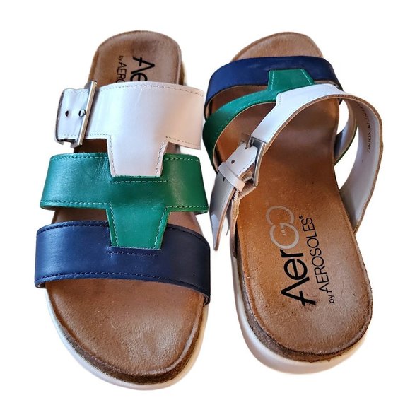 Aerosoles Aergo Leather Sandals, Ladies Sandals - Picture 2 of 7